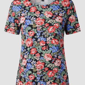 Blusa floral manga corta