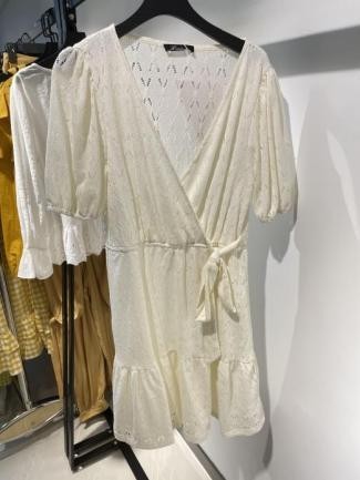 Vestido cruzado blanco