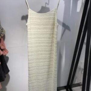 Vestido largo blanco ajustado