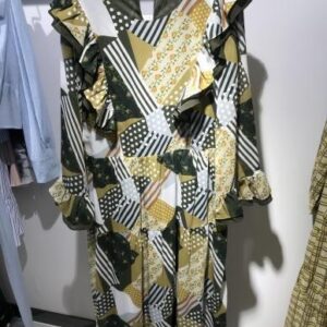 Vestido estampado geométrico