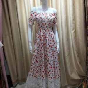 Vestido largo floral