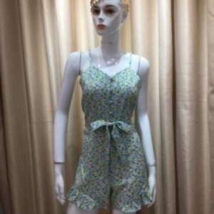 Enterizo corto verde estampado