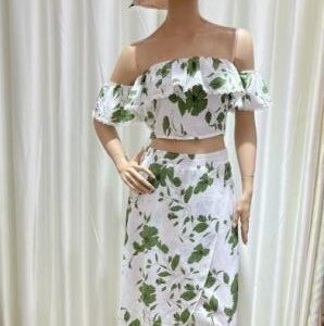 Conjunto top y falda floral