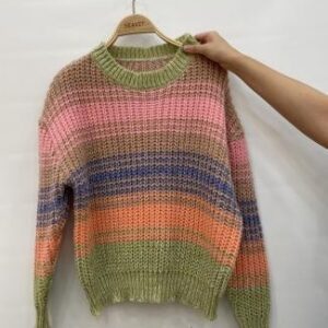 Sweater multicolor de rayas