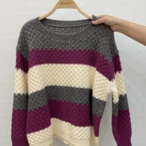 Sweater de rayas anchas