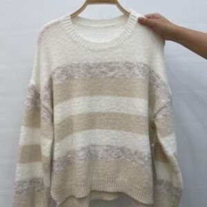 Sweater de rayas con colores calidos
