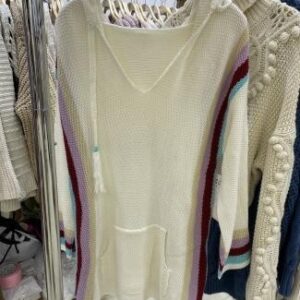 Sweater ancho con franjas laterales