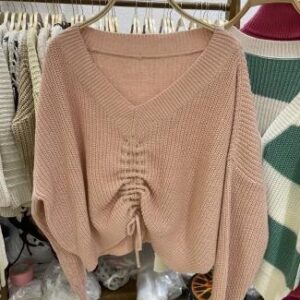 Sweater con fruncido delantero