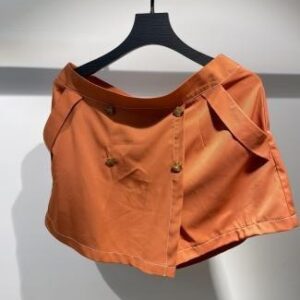 Falda short naranja