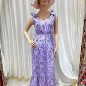 Vestido lila romántico