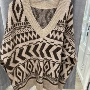 Sweater Geométrico oversized