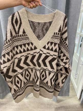 Sweater Geométrico oversized