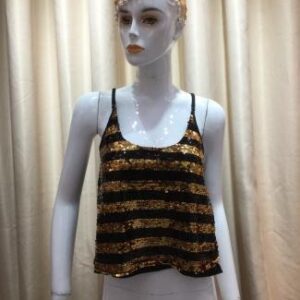 Blusa de tiras con estampado animal print